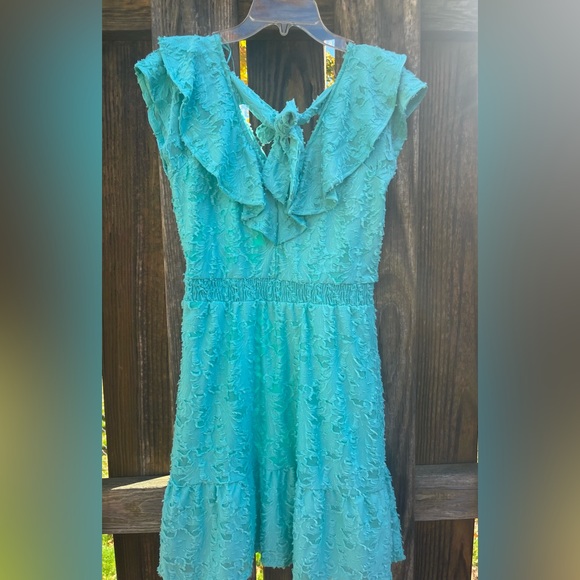 Lauren Conrad Turquoise Ruffle Dress - Picture 5 of 8